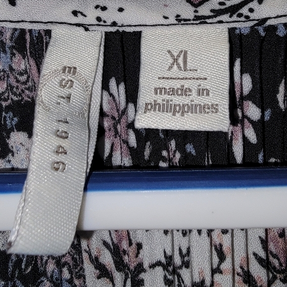 Cato black, white & pink cold shoulder blouse - Picture 3 of 11